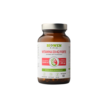 Biowen Witamina D3+K2 Forte 60 kapsułek