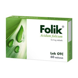 Folik, kwas foliowy, 60 tabletek