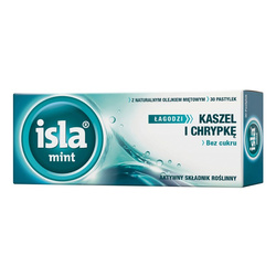 Isla-Mint, pastylki do ssania, 30 sztuk