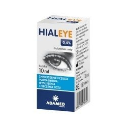 Hialeye 0,4%, nawilżające krople do oczu, 10 ml