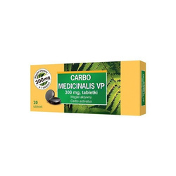 Carbo Medicinalis VP 300 mg, 20 tabletek 