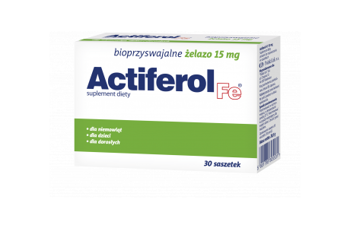 Actiferol FE 15 mg, żelazo, 30 saszetek