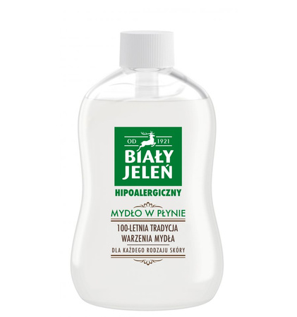 Biały Jeleń, Hipoalergiczny mydło w płynie, zapas 500 ml
