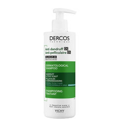 Vichy Dercos, szampon przeciwłupieżowy, włosy przetłuszczające się, 390 ml