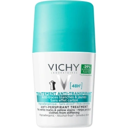 Vichy Anti-Trace, antyperspirant 48H przeciw śladom na ubraniach, 50 ml