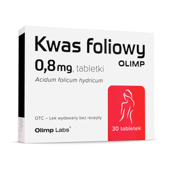 Olimp Kwas foliowy 800 mcg, 30 tabletek