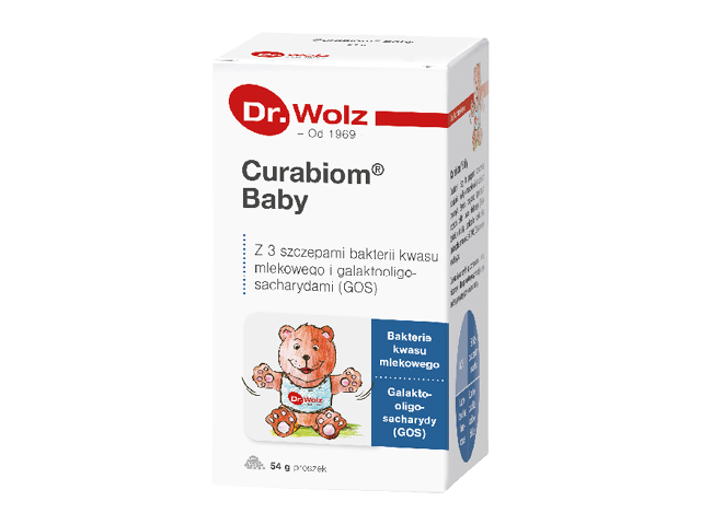 Пробиотик Dr. Wolz Curabiom Baby, для детей с 6 месяцев и беременных, порошок, 54 г
